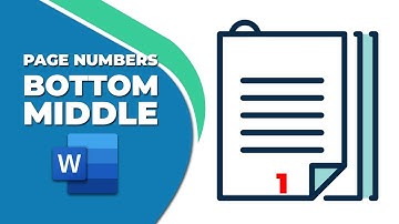 How to add Page Numbers to the bottom middle in Word