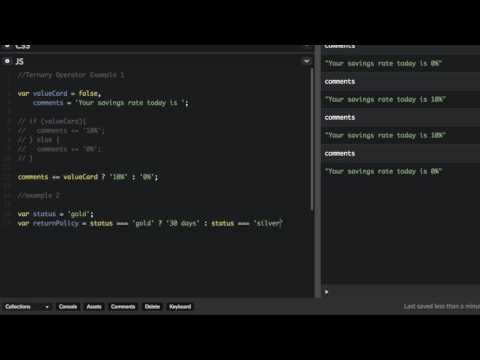 How to Use JavaScript's Ternary Operator