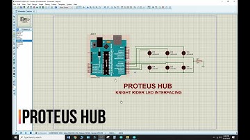 Police Flasher Knight Rider Interfacing with UNO Proteus Simulation || Proteus Hub