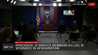 Pentagon Officials Give Update After Bombings in Kabul