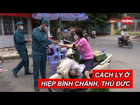 Video Ngày đầu tiên cách ly 40 hộ dân ở phường Hiệp Bình... - youtube