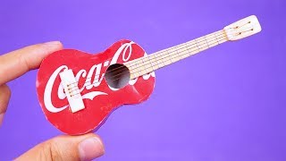 Amazing Mini Guitar made with cans