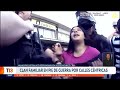 Clan familiar en pie de guerra por calles céntricas