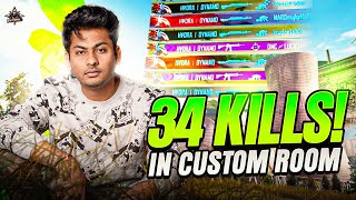 34 Kills In Special Custom Room Battlegrounds Mobile India With Dynamo Gaming