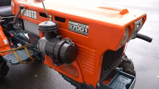 1981 Kubota B7001 Compact Tractor With Mower And Trolley
