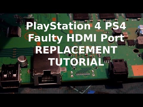 PS4 HDMI Port / Socket Replacement Tutorial - How To Repair Your PlayStation 4 HDMI Port Easily.