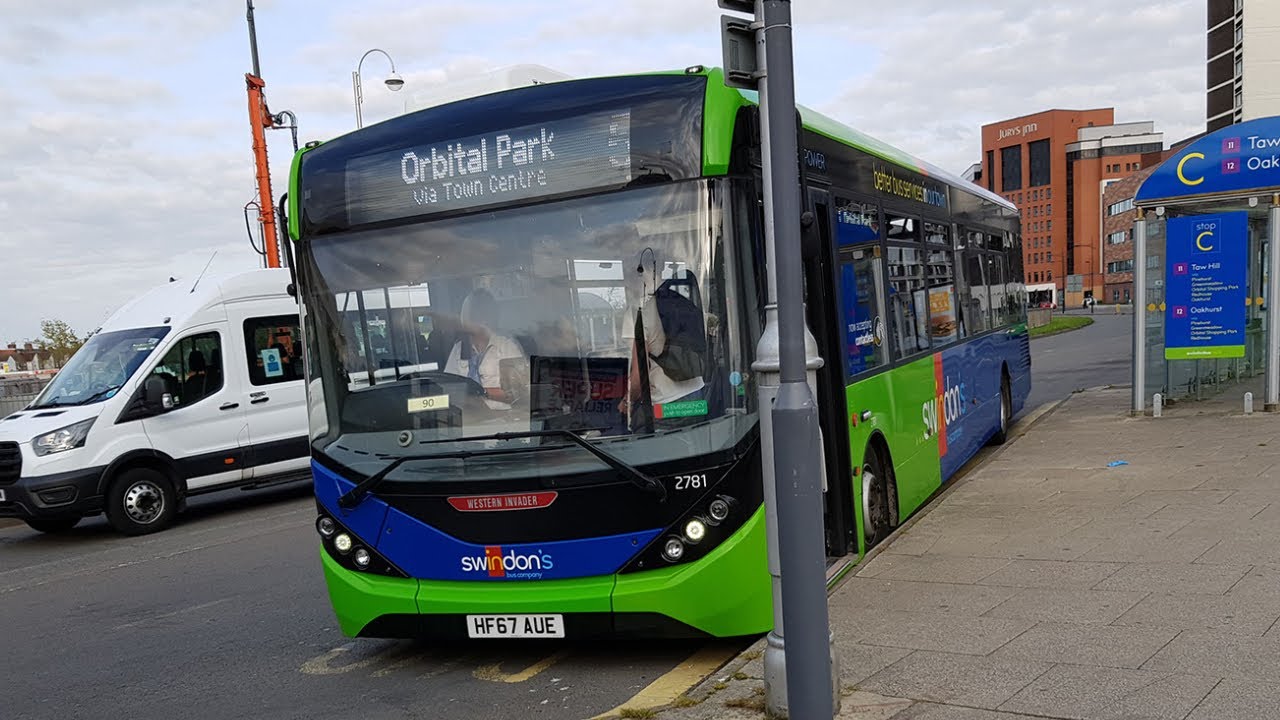 Enviro 200MMC ( 5 Swindon to Park North ) HF67 AUE/2781//Swindon's Bus Company