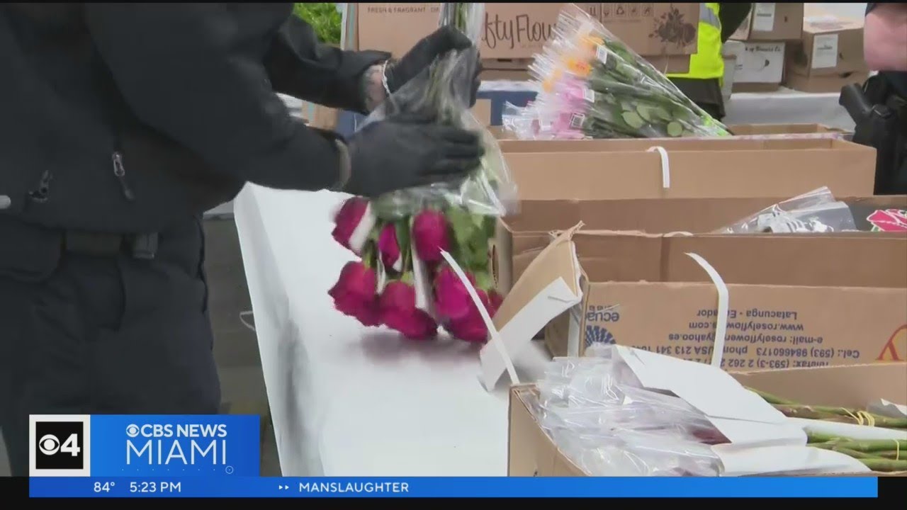 Flowers arriving at Miami International Airport to meet demand for Mother's Day