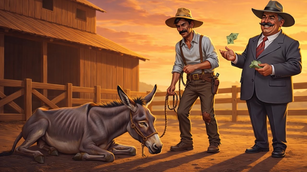 O Patrão Rico Pagou o Peão Pobre com o Burro Mais Velho da Fazenda 💔🐴