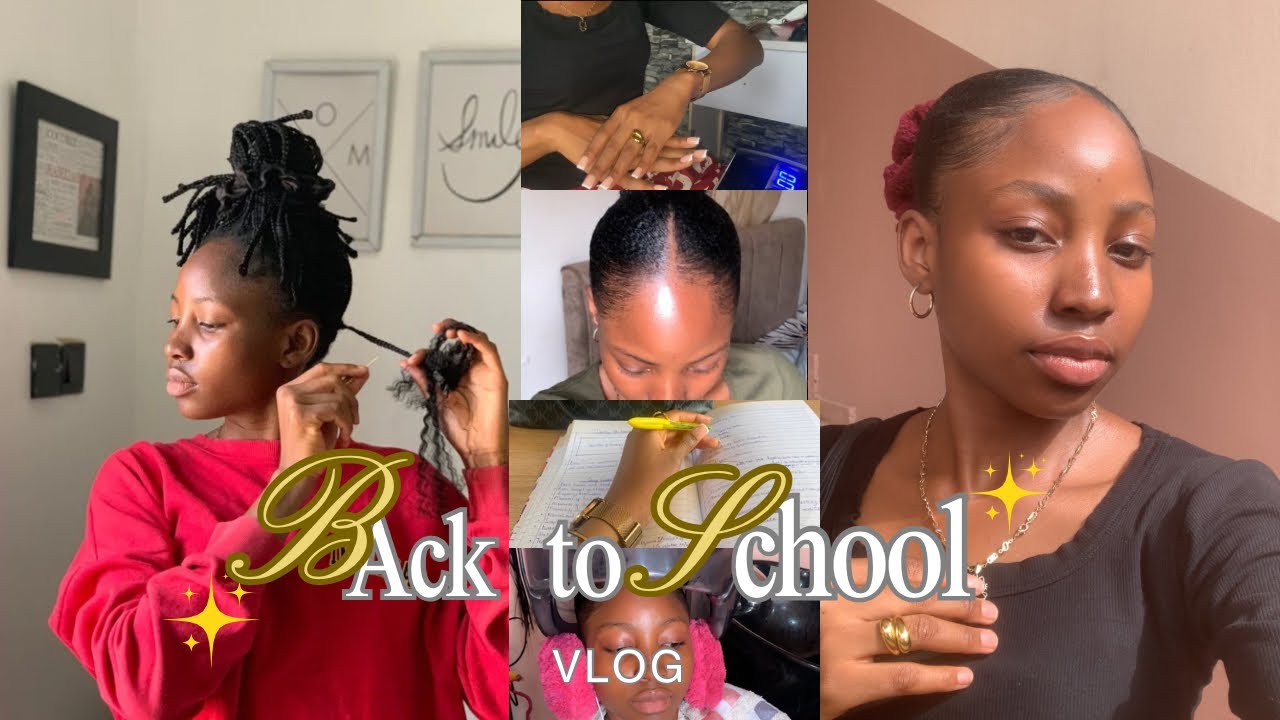 ✨BACK TO SCHOOL VLOGGY VLOG in uniabuja🤍|Hair~ Nails~Doing laundry ~packing❤️//UNIABUJA EDITION