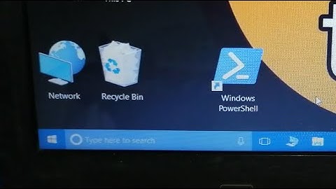 how to create powershell shortcut on desktop in laptop