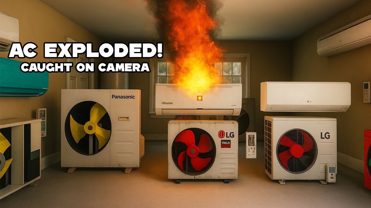 🔥 AC Suddenly Caught Fire Inside House! (1 Unit Burned) 😱