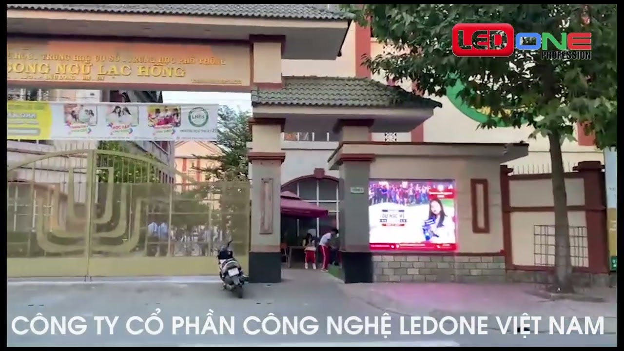 Thi công LED ngoài Trời P4 Trường THPT Sông Ngữ Lạc Hồng Biên Hoà  