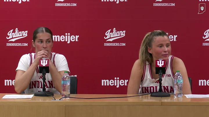 IU women's basketball's Lenée Beaumont and Shay Ciezki discuss win over Western Carolina