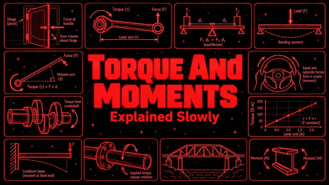 Every Confusing Thing About Torque And Moments Explained Slowly (For Sleep)