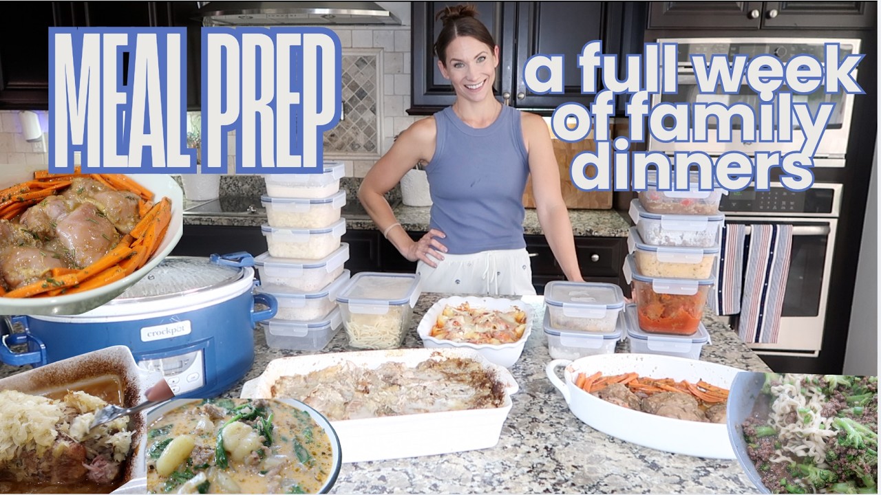 Eat Out Less MEAL PREP WITH ME ✨ 8 Easy Dinner Recipes + What I Fed My Family This Week & Printables