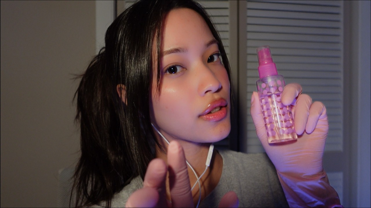 ASMR School Nurse Checking for Lice 🩺 Up Close Personal Attention, Head Massage For Deep Sleep 🌙