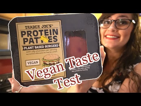 Trader Joes Plant Based Protein Patties Vegan & non-vegan food review