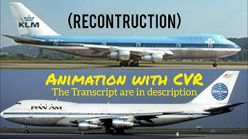 1977 Tenerife Airport Disaster || Animation with CVR. (Subtitles/CC On)