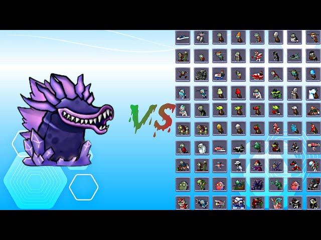 Obsidian Cherrizilla Full Buff vs All Zombies Max Level | pvz