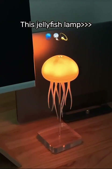 Jellyfish Lamp! Lampu unik yang memberikan efek cahaya yang menenangkan. #homedecor #jellyfish