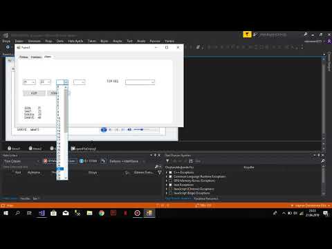 C# TABCONTROL UYGULAMASI ÇALIŞTIRMA