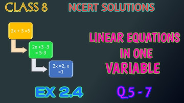 Class 8 Maths Linear Equations in one variables Exercise 2.4 | Chapter 2 | NCERT
