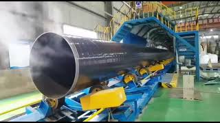API 5L GR.B  SSAW welded pipe 914X12.7 for 3PE coating process in my company workshop