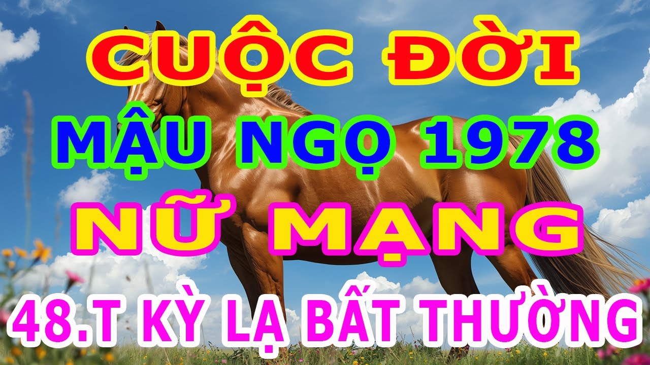 Tử Vi Trọn Đời Nữ MẠNG Tuổi Mậu Ngọ 1978, Từ Năm 48 Tuổi Về Già Vận Trình Sẽ Phát Triển Ra Sao