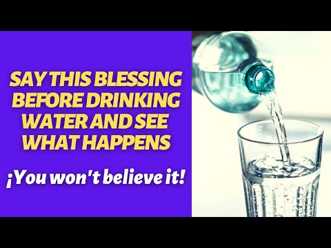 Video: What A Prayer Before Drinking Holy Water