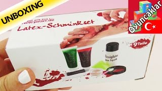 Korkunç Yara Için Makyaj Seti Türkçe - Sahte Kan Makyaj Seti - Benimle Oyna