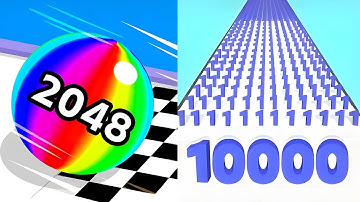 Ball Run 2048 vs Number Master - EPIC SpeedRun Challenge - All Levels Unlocked Android iOS