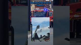 Dachstuhlbrand in Hamm Mitte Ostenalle Feuerwehr &amp; Polizei  Hamm