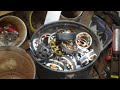 Scrapping some small fridge fan motors for copper