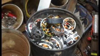 Scrapping some small Fridge Fan Motors for Copper