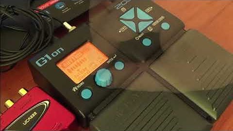 new drum samples and bass amp in Zoom G1on