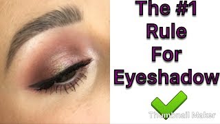 The ONE thing you should make sure to do for great eyeshadow!