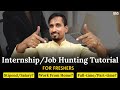 Internship  job hunting tutorial for freshers  coding kalakar