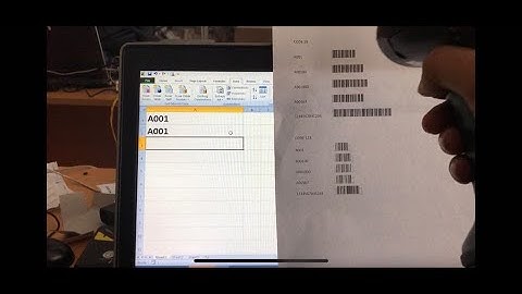Hướng dẫn tạo Mã vạch, mã QR trên excel ( In ra dùng máy quét được )