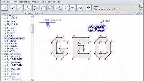 Dilation on Geogebra