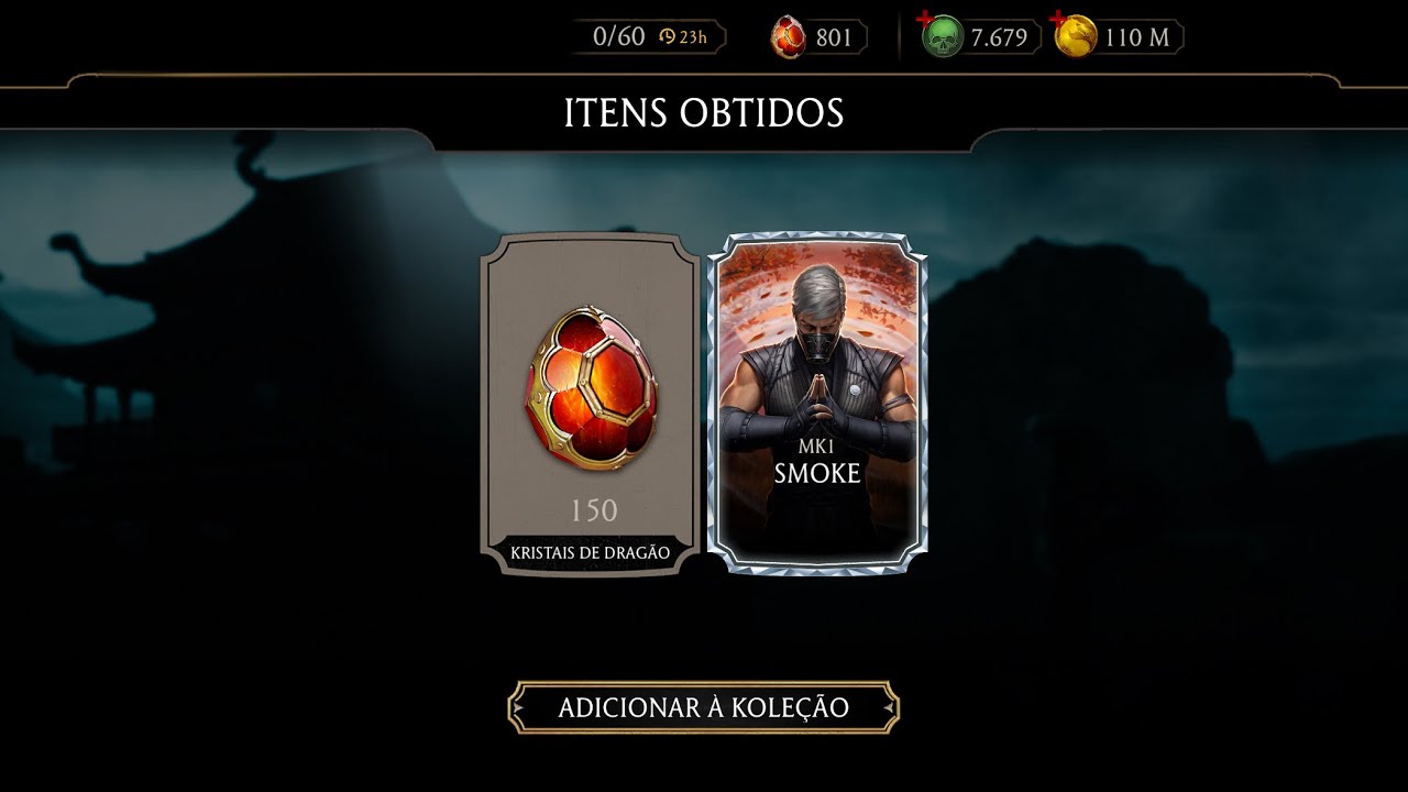 Vinculação Mortal Kombat Mobile No Console - Faço Vinculação no MK1 e MK11