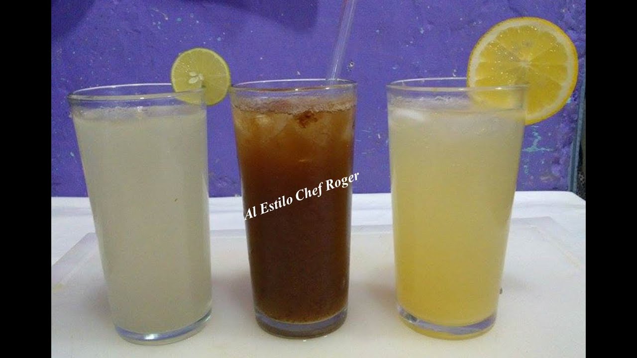Bebidas, REFRESCOS DE SABORES NATURALES, Recetas #155, Bebidas carbonatadas | Chef Roger Oficial