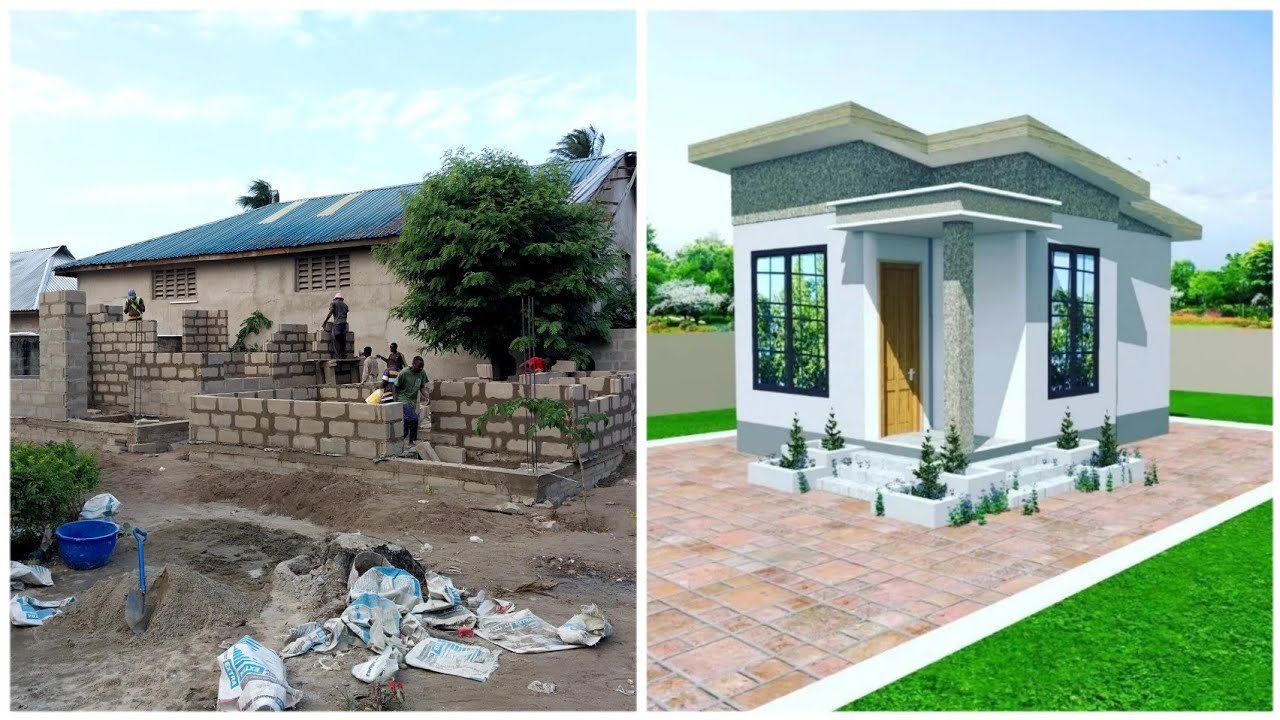 UJENZI WA CHUMBA NA SEBURE JIKO NA CHOO NDANI HUU NI UJENZI NAFUU SANA TAZAMA UJIONEE #ujenzinafuu