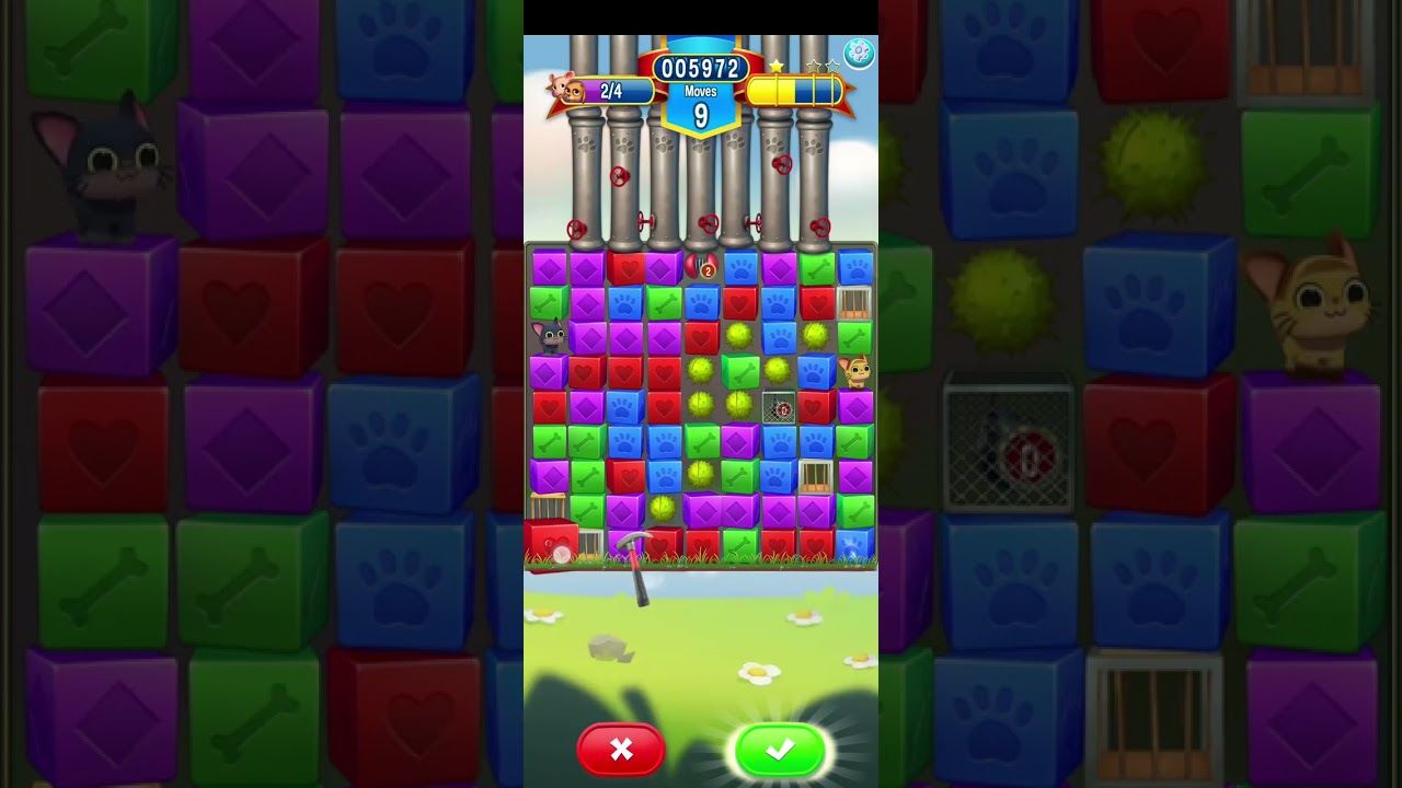 Pet Rescue Saga level 4685 one hammer