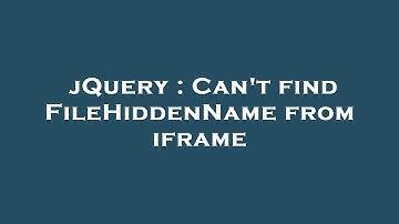 jQuery : Can