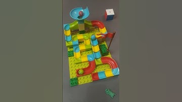 Satisfying building blocks marble run asmr Ep 677. #asmr #satisfying #marblerun