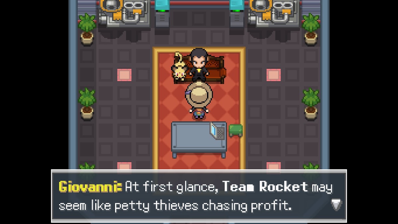 Pokemon Añil • Boss Giovanni - Rocket Hideout