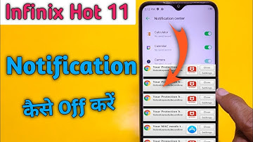 How to Hide & Unhide Notification In Infinix hot 11, Infinix hot 11 notification settings