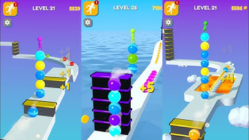 Stack rider video game. ios Android Gameplay walkthrough max level games.