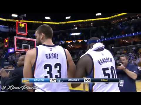 Marc Gasol Game Winner Nuggets Vs Grizzlies November 8 2016 2016 17 NBA Season
